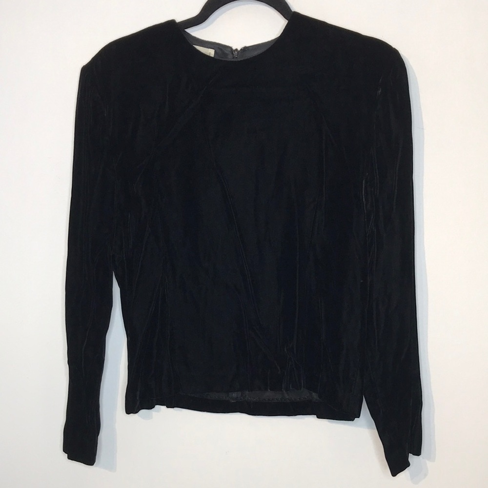 Vintage Holt Renfrew rayonne velvet classic top